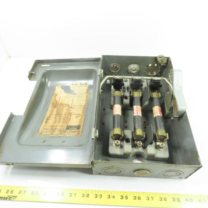 ITE F-351 30A Vacu-Break Fusible Safety Disconnect Switch 600VAC 3-Pole