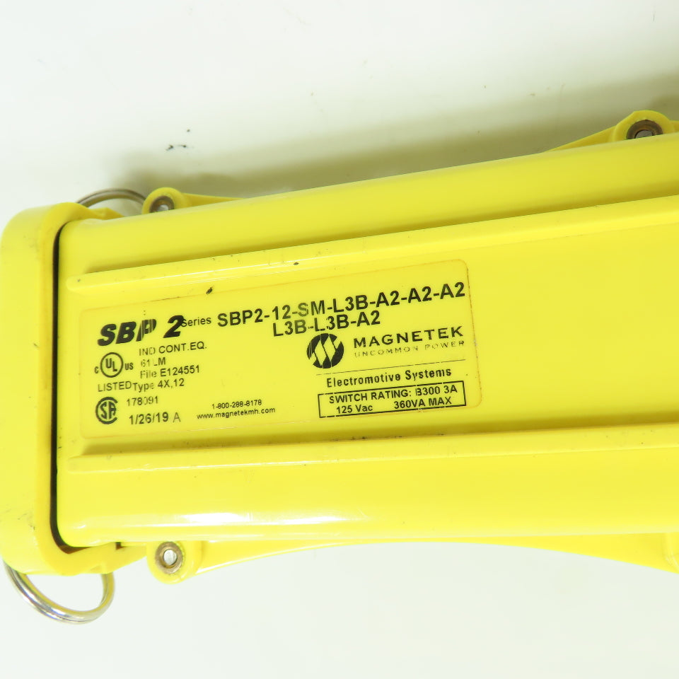 Magnetek SBP2-12-SM-L3B-A2-A2-A2-L3B-L3B-A2-L3B-L3B-A2 Hoist Pushbutton Pendant