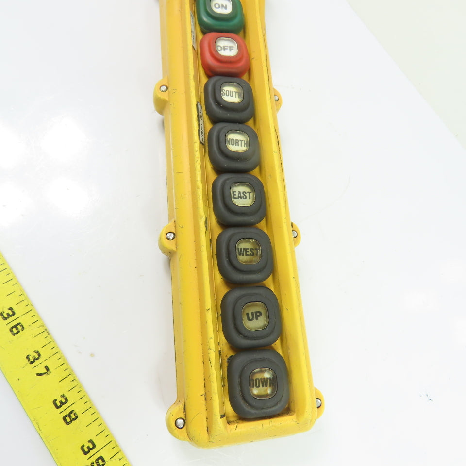 8-Button Crane Hoist Pendant Control Station