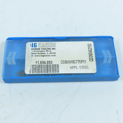 BIG Kaiser CC061615C7TNP11 11.654.850 Carbide Boring Inserts for Steel Lot Of 6