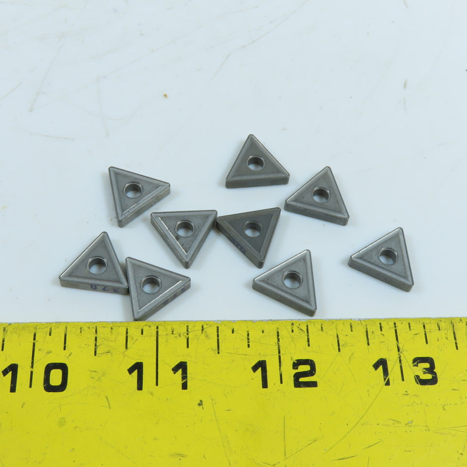Carboloy TNMG-16 03 08E Triangle Carbide Turning Inserts Grade 370 Lot Of 9