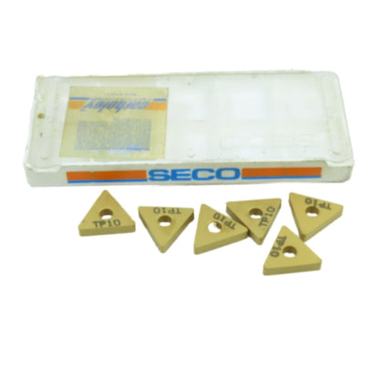 Seco TNMA322 TNMA160308 TP10 Grade Carbide Grooving/Turning Inserts Lot Of 6