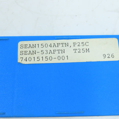 Seco SEAN1504AFTN Square Positive Carbide Milling Insert T25M/P25C Lot Of 4