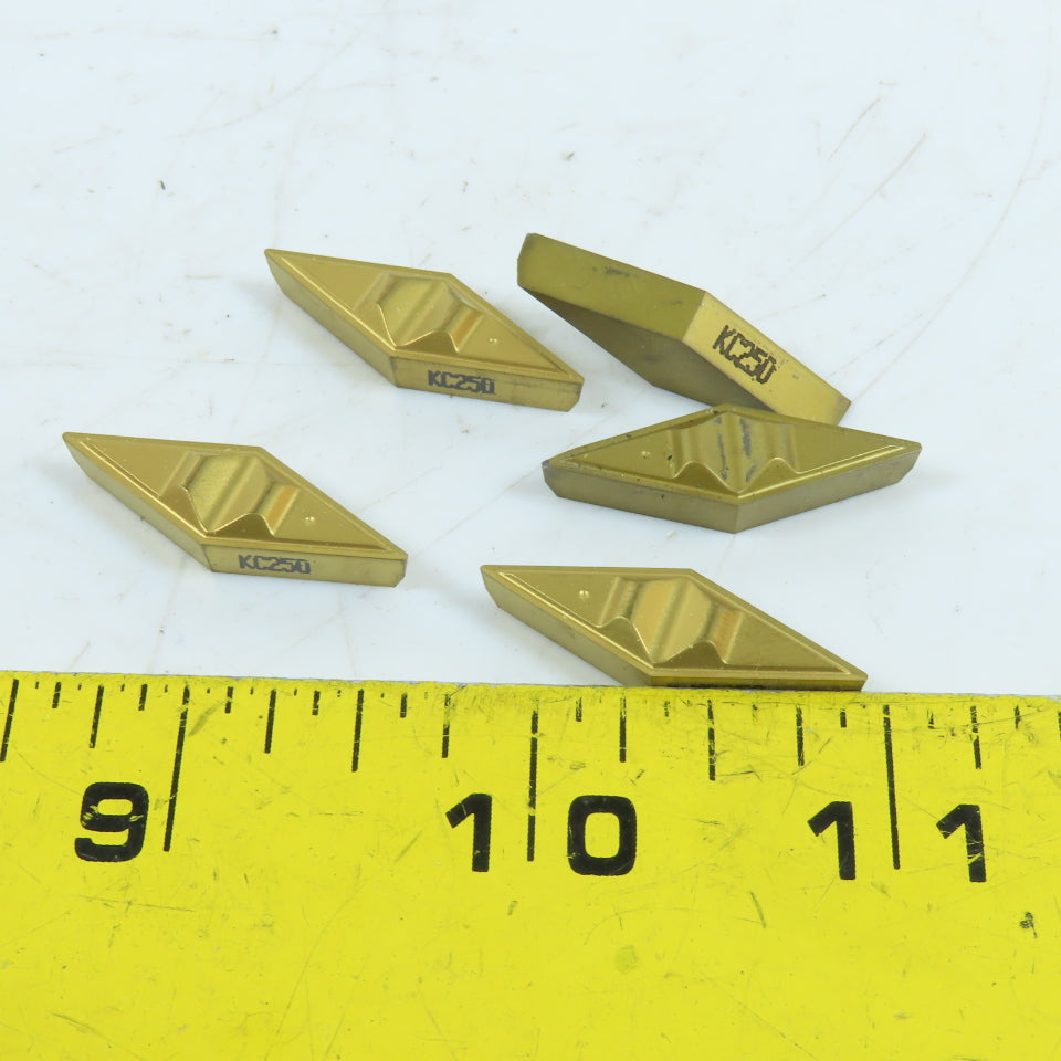 Kennametal VCGR160404 KC250 Grade Carbide Profiling/Turning Insert Lot Of 5