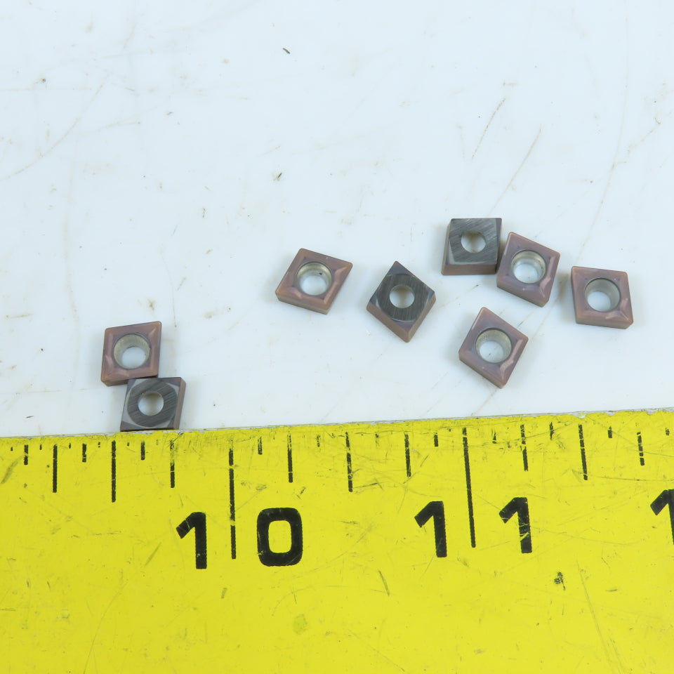 Kennametal CCMT21.51 Carbide Turning Inserts P-M-K-H-S-N Grade Lot Of 8