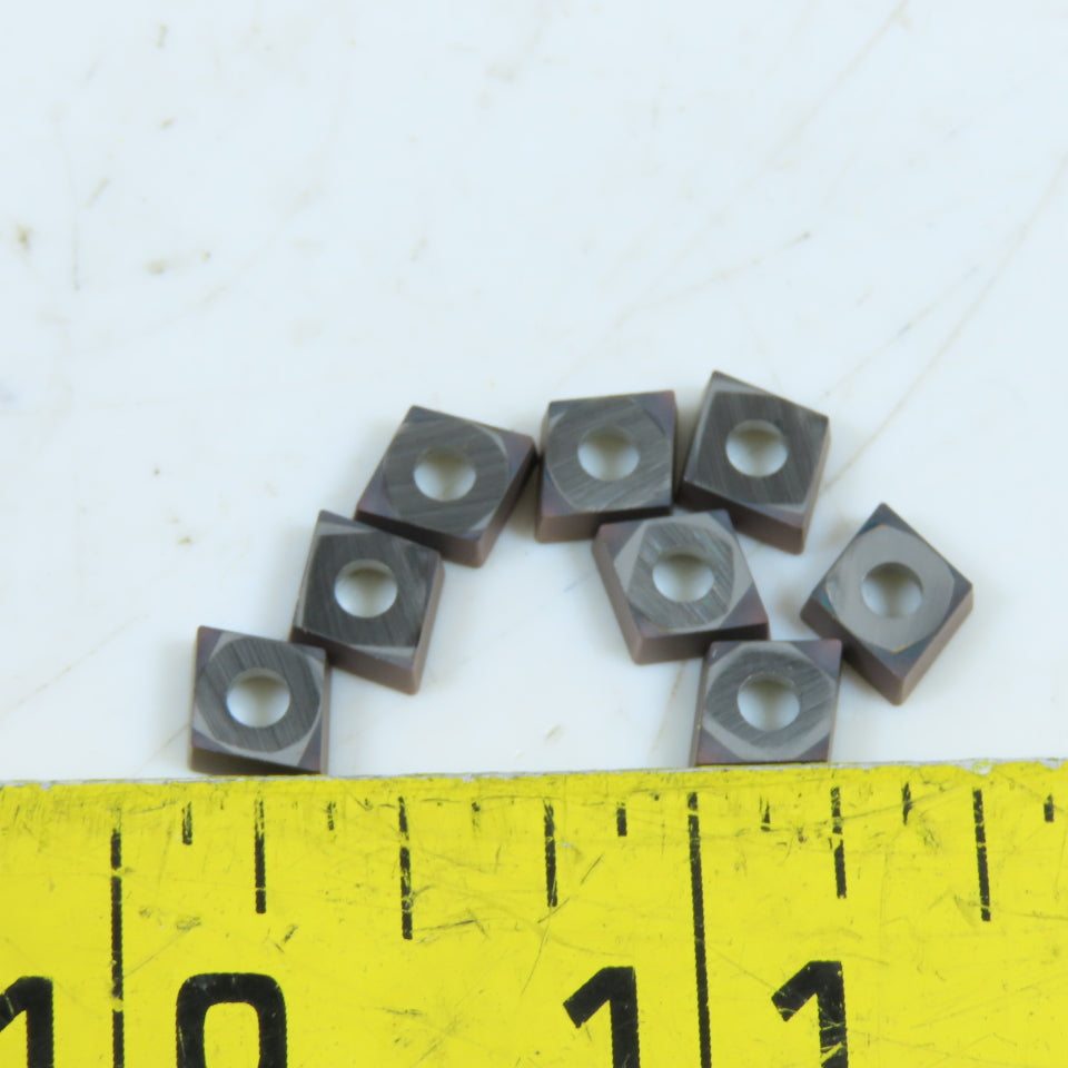 Kennametal CCMT21.51 Carbide Turning Inserts P-M-K-H-S-N Grade Lot Of 8