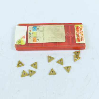Sandvik Coromant TCMT 11 02 08-UM Triangular Carbide Turning Inserts Lot Of 9