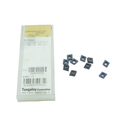 Tungaloy AT530 CPMT060202-PS Positive Rake Carbide Turning Inserts Lot Of 10