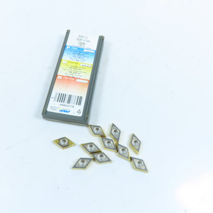 Iscar IC520N DCMT 11T304 55° Diamond Cermet Turning Insert Lot Of 10