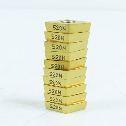 Iscar IC520N DCMT 11T304 55° Diamond Cermet Turning Insert Lot Of 10