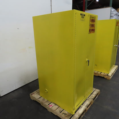 Justrite 25600 60 Gallon Flammable Liquid Storage Cabinet 34" x 34" x 65"