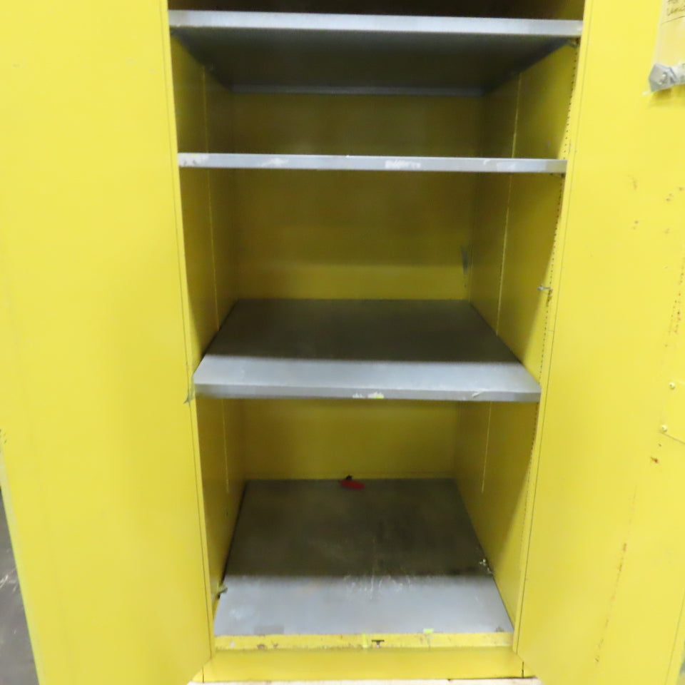 Se-Cure-All 60 Gallon Flammable Liquid Storage Cabinet 34" x 34" x 65" 3-Shelf