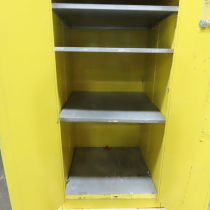Se-Cure-All 60 Gallon Flammable Liquid Storage Cabinet 34" x 34" x 65" 3-Shelf