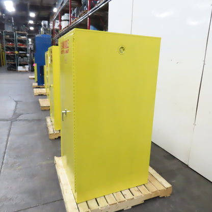 Se-Cure-All 60 Gallon Flammable Liquid Storage Cabinet 34" x 34" x 65" 3-Shelf