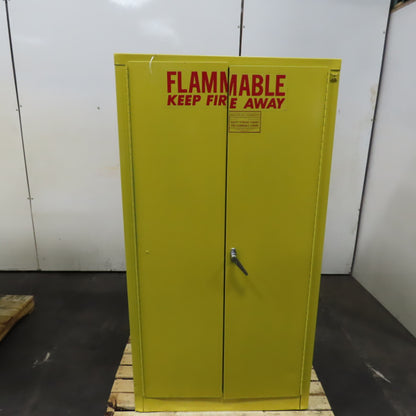Se-Cure-All 60 Gallon Flammable Liquid Storage Cabinet 34" x 34" x 65" 3-Shelf
