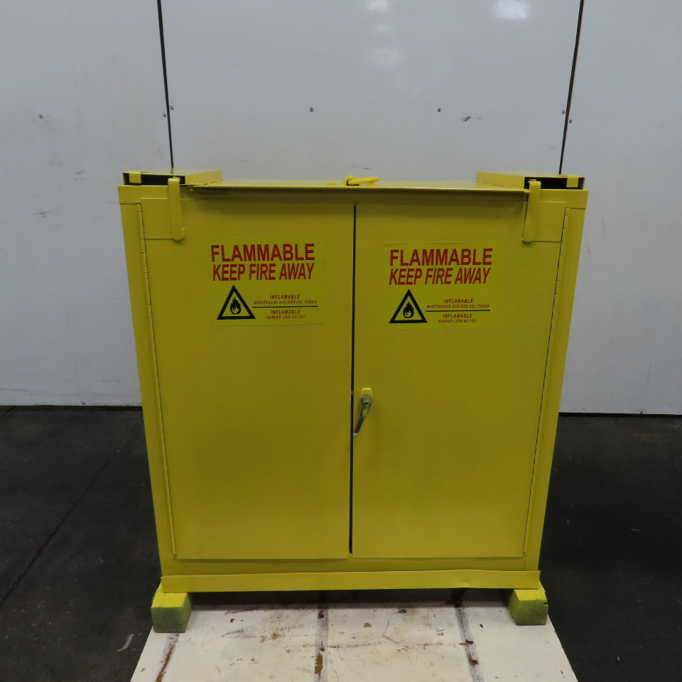 Lab Safety P340 40 Gallon Flammable Liquid Storage Cabinet 43"x18"x45" 2-Shelf