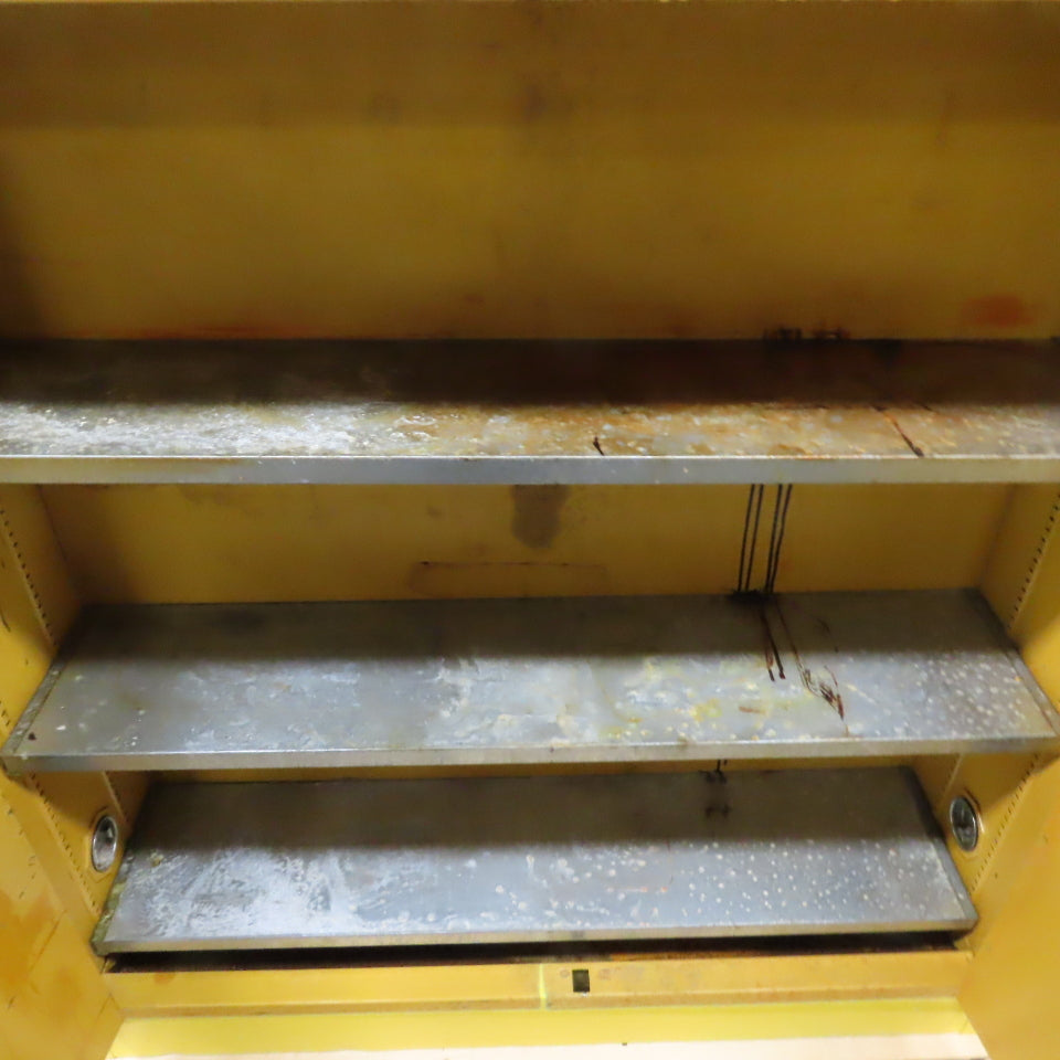 20 Gallon Flammable Liquid Storage Cabinet 43"x12"x44" 3-Shelf
