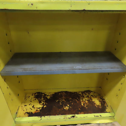 Justrite 30 Gallon Flammable Liquid Storage Cabinet 43"x18"x45" 1-Shelf