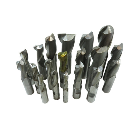 Assorted HSS Straight Shank End Mills 2 & 4 Flute Various Sizes Lot Of 19