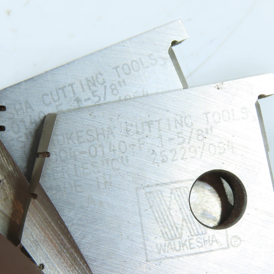 Waukesha 1004-0140-F 1-5/8" Insert Drill Spade Blade Series C Lot Of 2