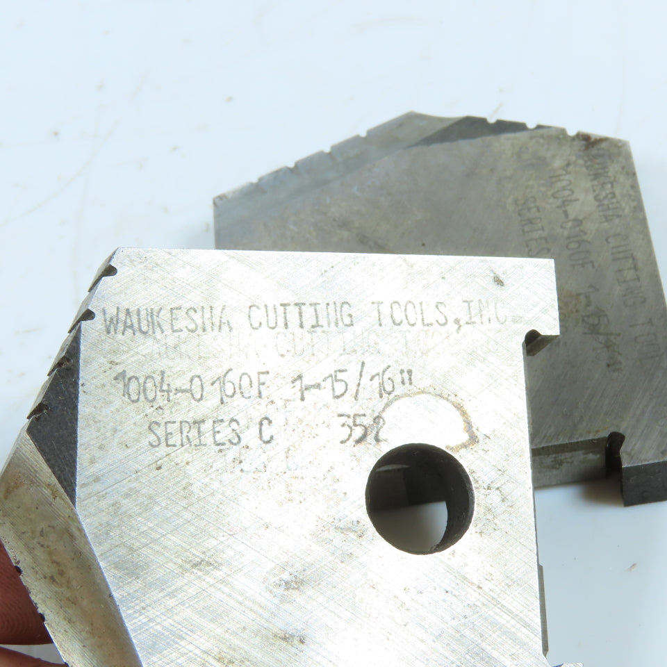 Waukesha 1004-0160F 1-15/16" Series C HSS Spade Drill Insert Lot Of 2