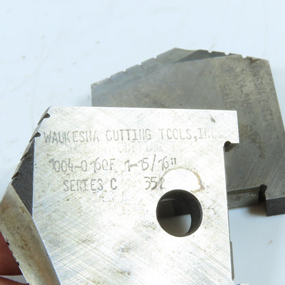 Waukesha 1004-0160F 1-15/16" Series C HSS Spade Drill Insert Lot Of 2