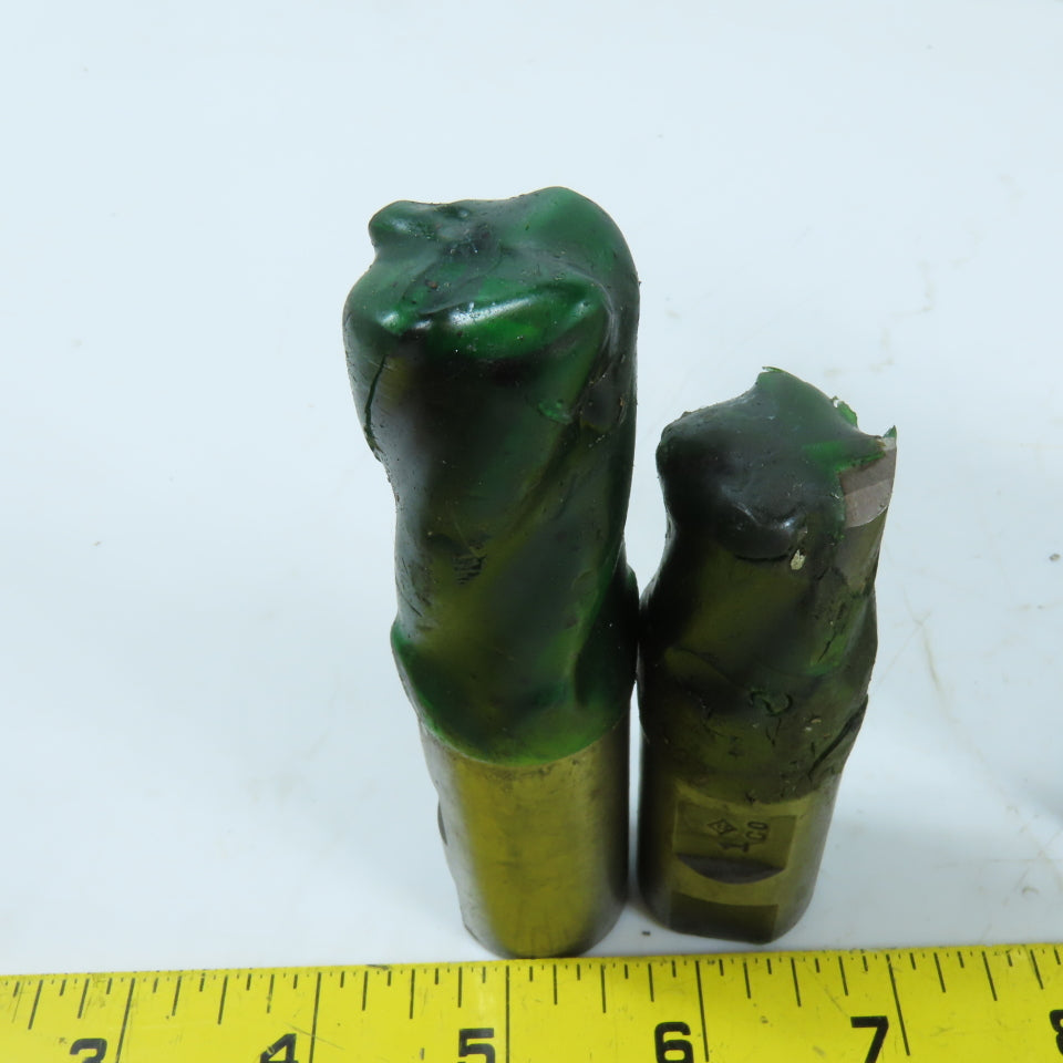 Cleveland 1" 2 & 4 Flute Cobalt End Mill Weldon Shank Misc. Lengths Lot Of 6