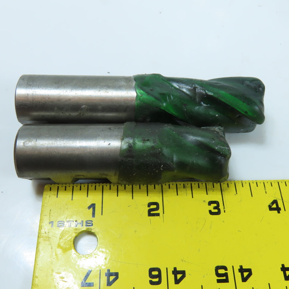 Cleveland 1" 2 & 4 Flute Cobalt End Mill Weldon Shank Misc. Lengths Lot Of 6