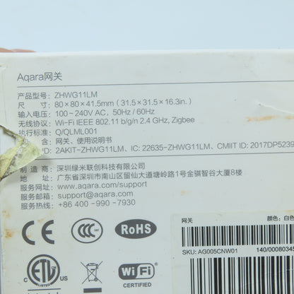 Aqara ZHWG11LM Smart Home Hub Gateway Zigbee Wi-Fi