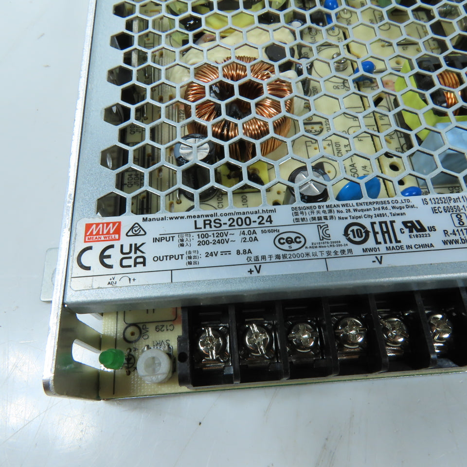 Mean Well LRS-200-24 24V 8.8A 200W Enclosed Switching Power Supply Lot of 2