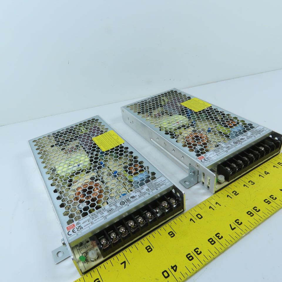 Mean Well LRS-200-24 24V 8.8A 200W Enclosed Switching Power Supply Lot of 2