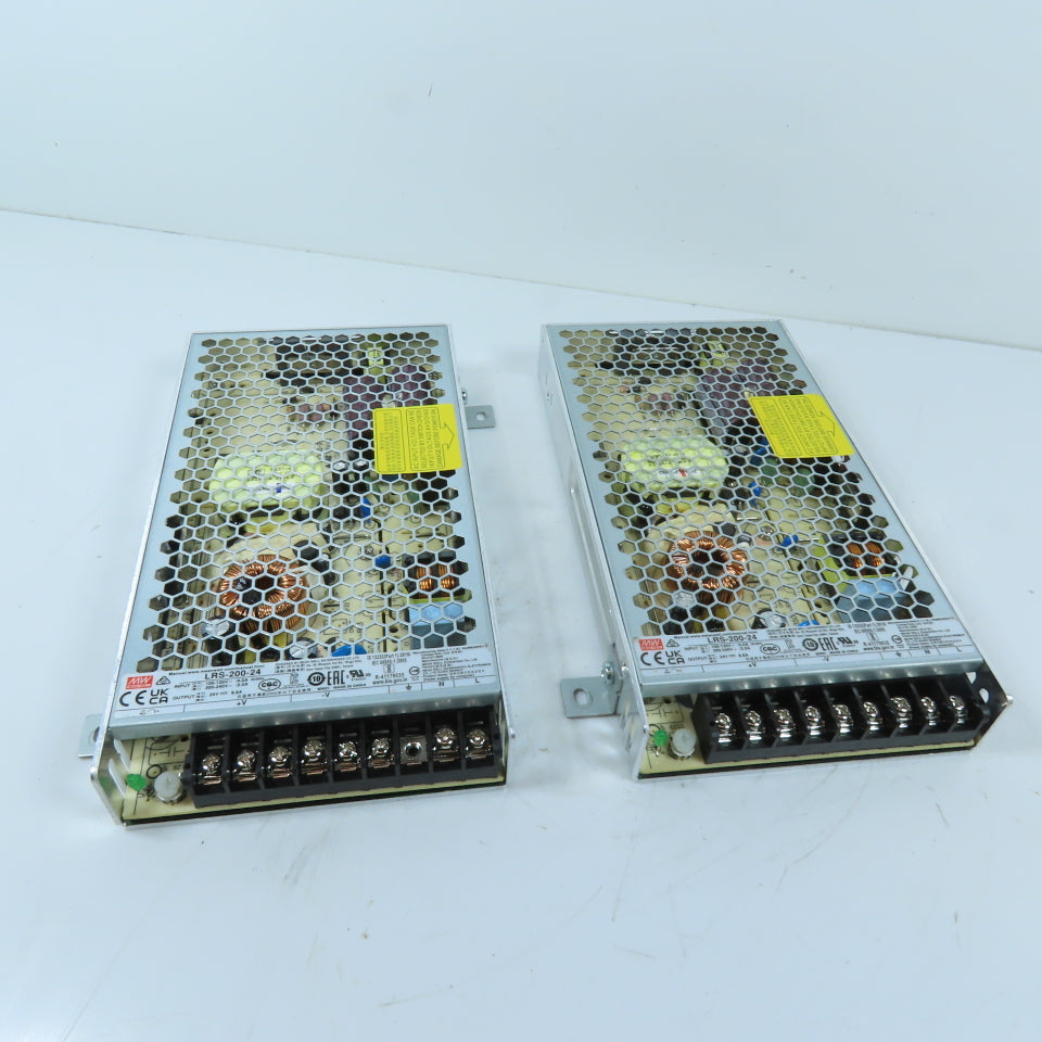 Mean Well LRS-200-24 24V 8.8A 200W Enclosed Switching Power Supply Lot of 2