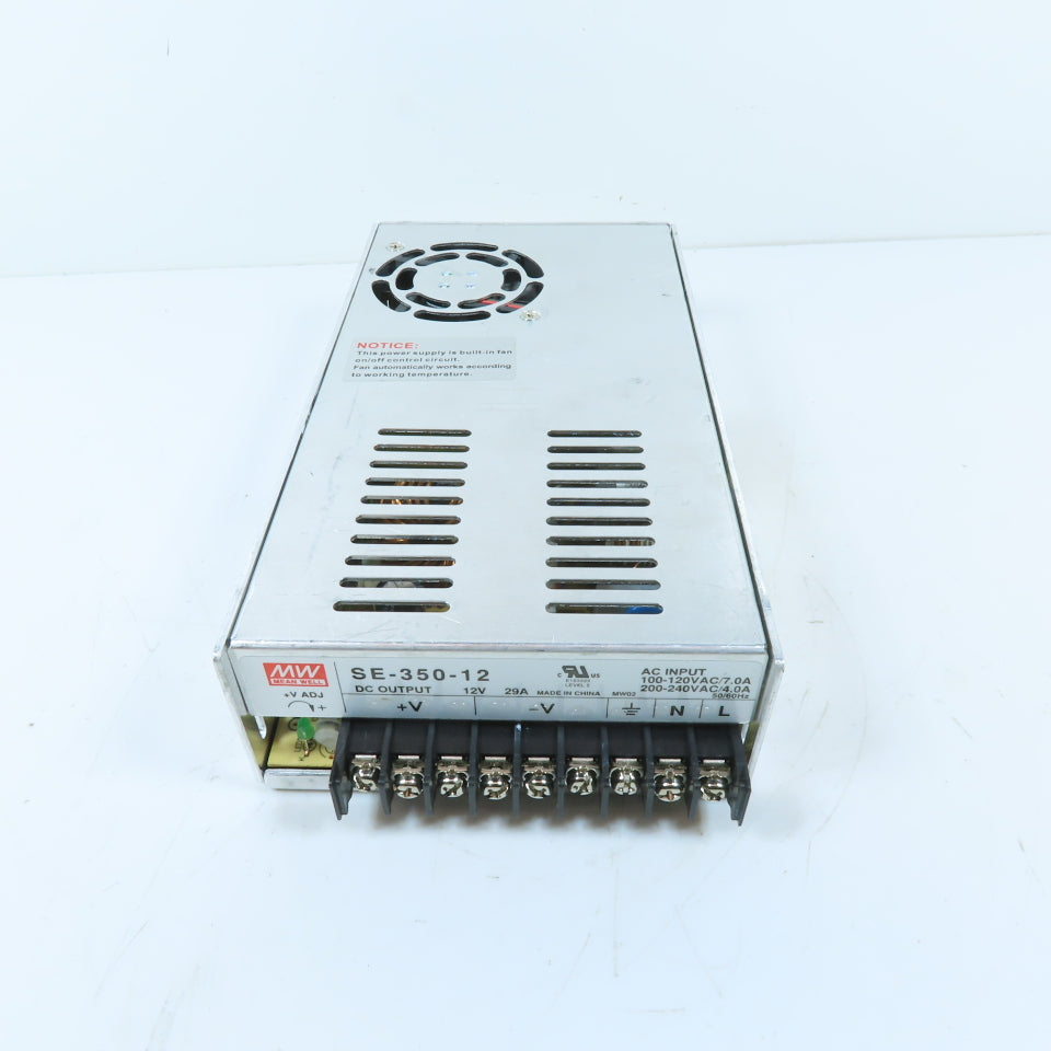 Mean Well SE-350-12 350W 12V 29A Switching Power Supply 100-240VAC