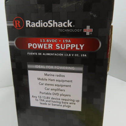 RadioShack 22-508B 13.8VDC 19A Switching Power Supply