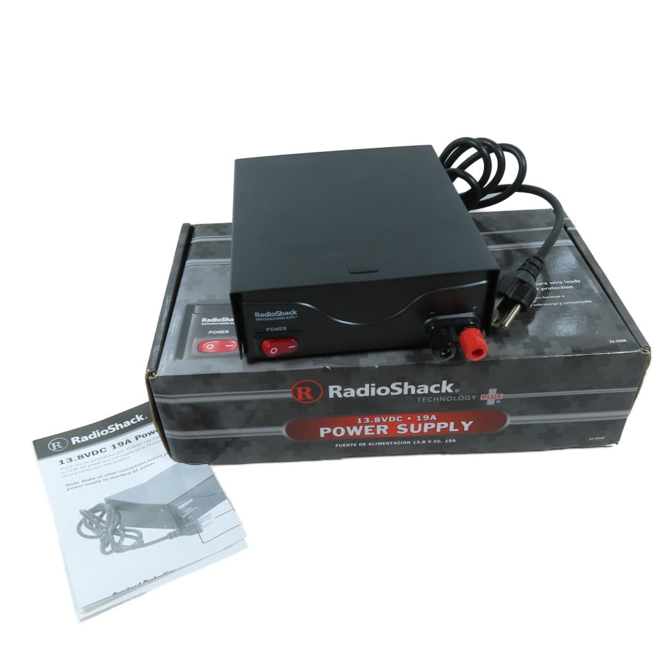 RadioShack 22-508B 13.8VDC 19A Switching Power Supply