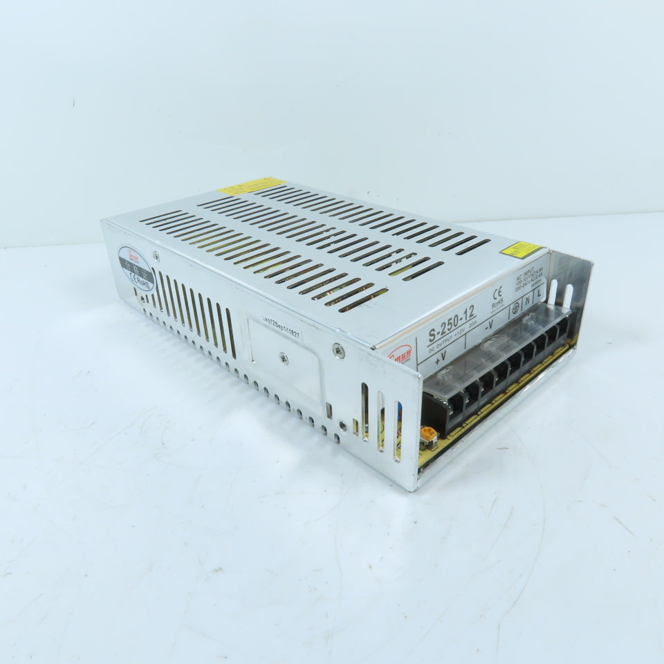 Smun S-250-12 250W 12V 20A DC Switching Power Supply 110/220VAC Input