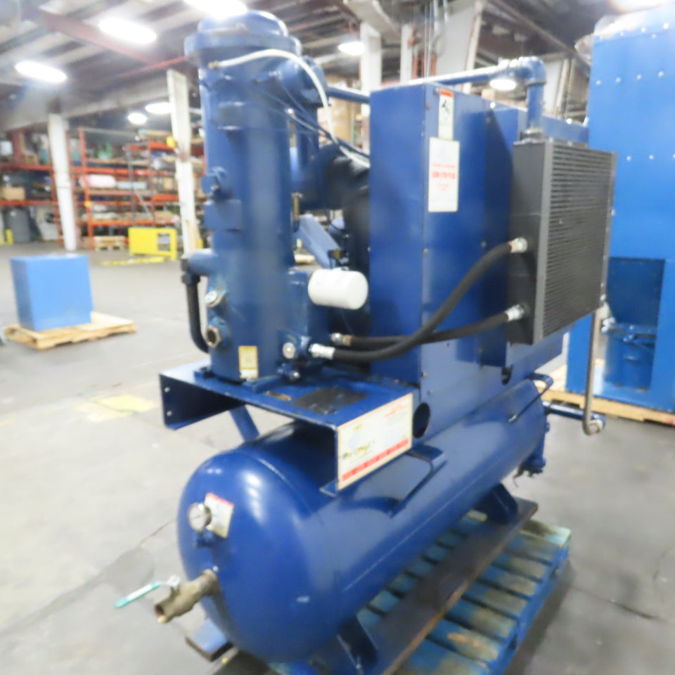 Quincy QSB-40 40HP Rotary Screw Air Compressor w/120 Gallon Tank 200V 3Ph