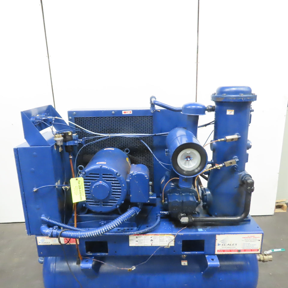 Quincy QSB-40 40HP Rotary Screw Air Compressor w/120 Gallon Tank 200V 3Ph