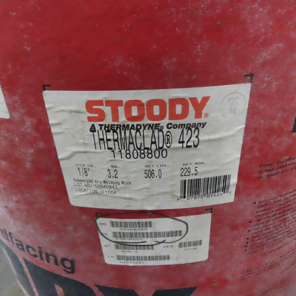 Stoody Thermaclad 423 1/8" Submerged Arc Hard Facing Welding Wire 500 lb Drum