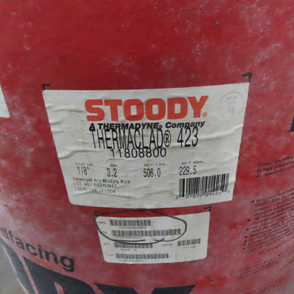 Stoody Thermaclad 423 1/8" Submerged Arc Hard Facing Welding Wire 500 lb Drum