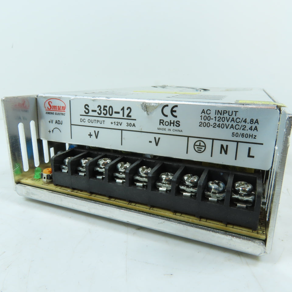 Smun S-350-12 12VDC 30A Switching Power Supply 350W
