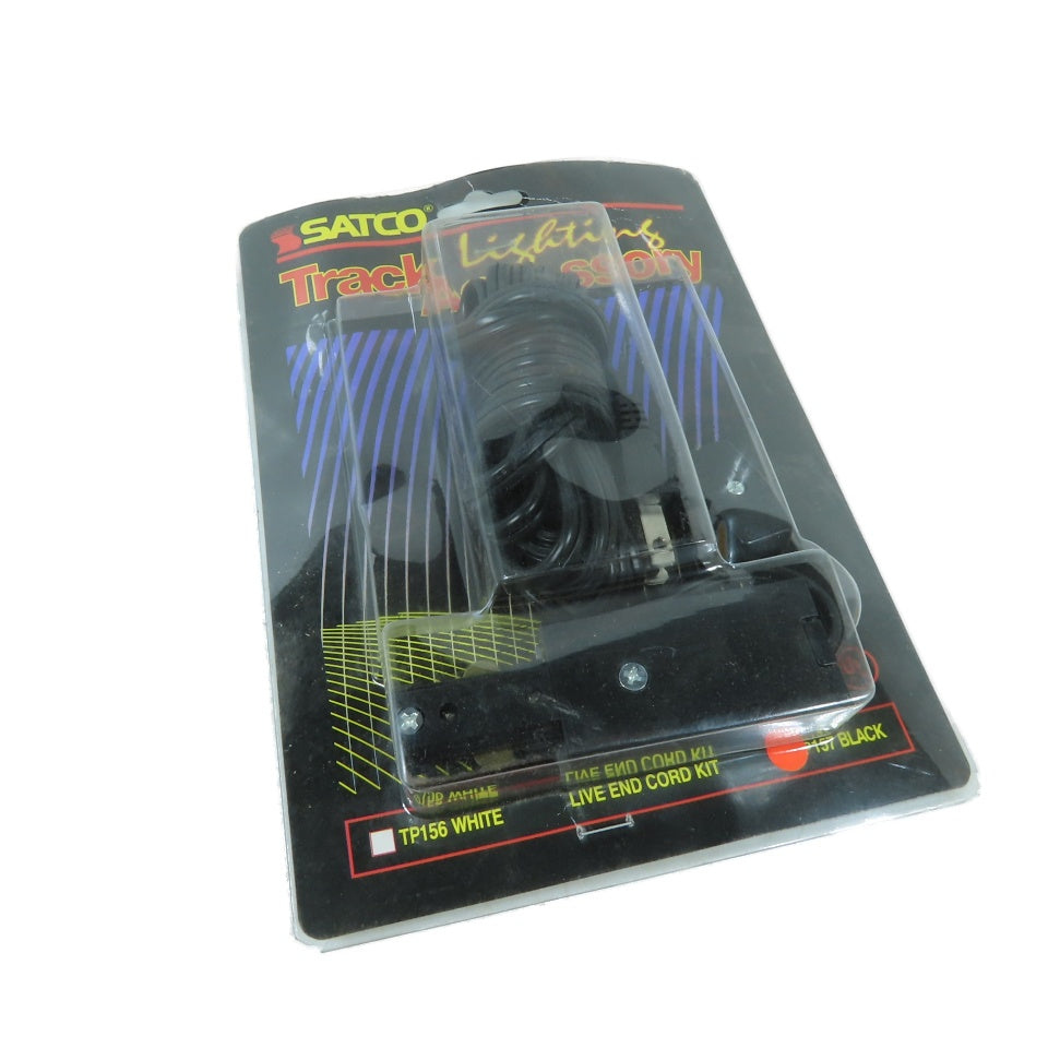 Satco TP157 Black Live End Cord Kit Track Lighting Accessory
