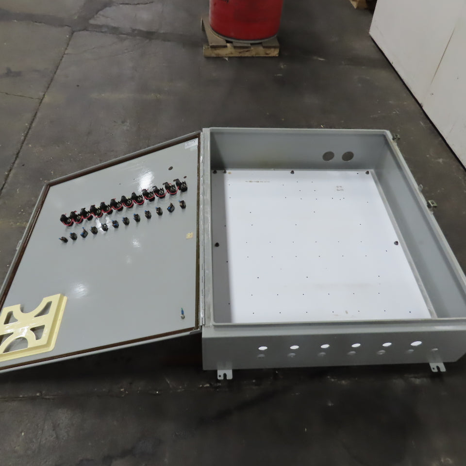 Wiegmann N12423610 42" x 36" x 10" Hinged Electrical Enclosure W/ Backplate