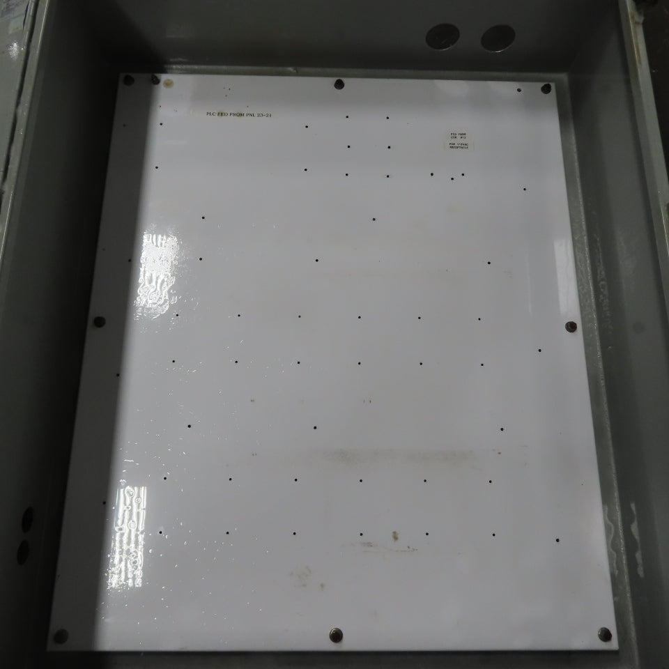 Wiegmann N12423610 42" x 36" x 10" Hinged Electrical Enclosure W/ Backplate