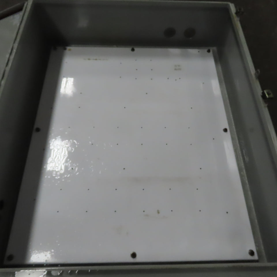 Wiegmann N12423610 42" x 36" x 10" Hinged Electrical Enclosure W/ Backplate