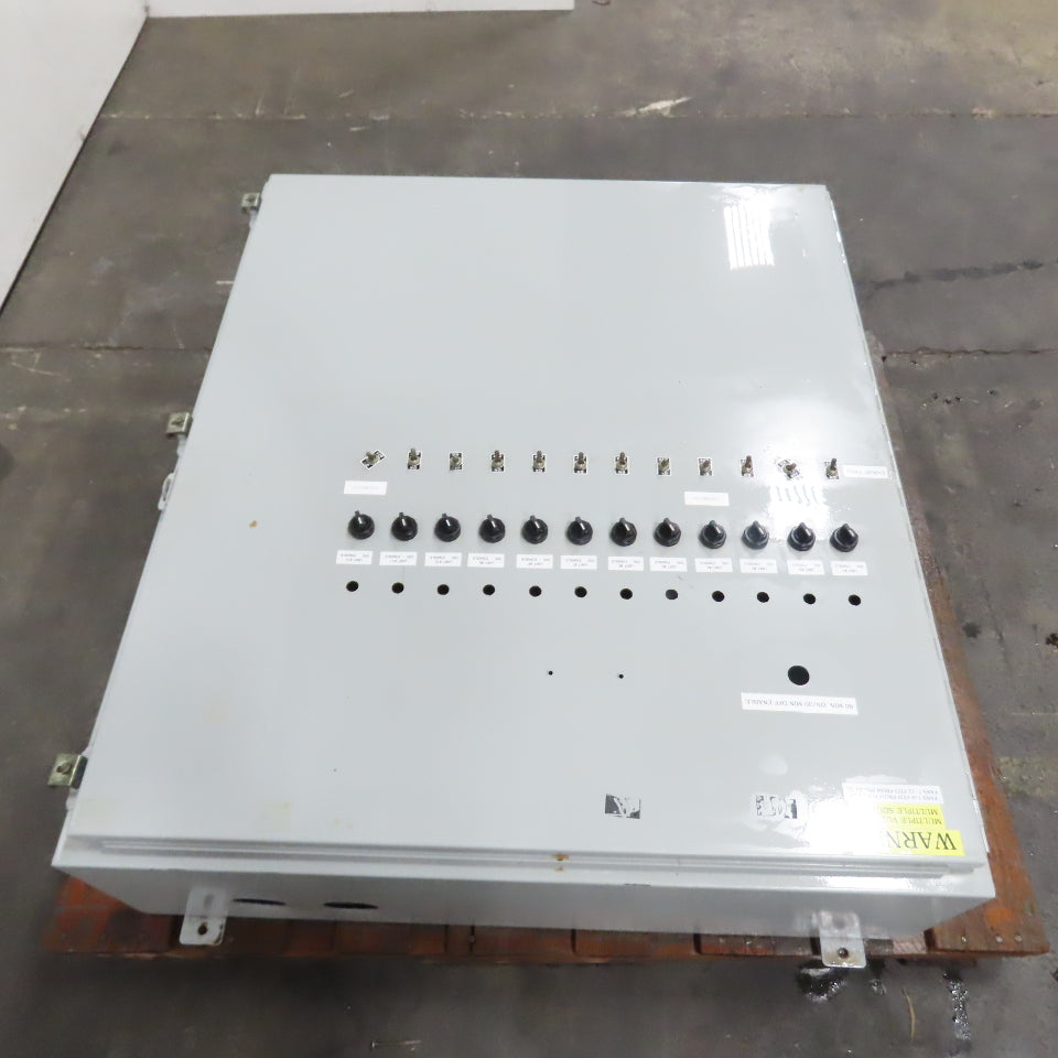 Wiegmann N12423610 42" x 36" x 10" Hinged Electrical Enclosure W/ Backplate