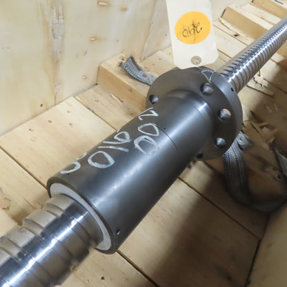 60mm OD Single Start 20mm Lead Ball Screw 125"OAL 107" Screw Length