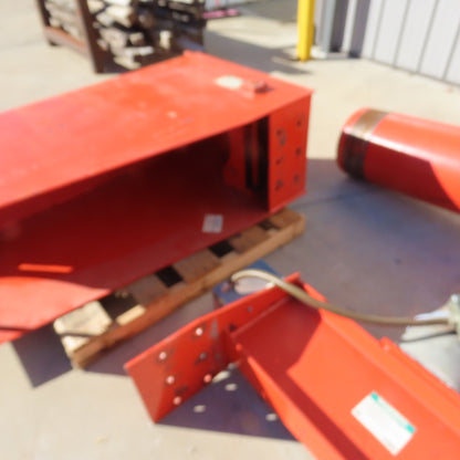 Bushman 2 Ton 4000LB Freestanding 360° Jib Crane 178" Swing 118"Under 123"Travel