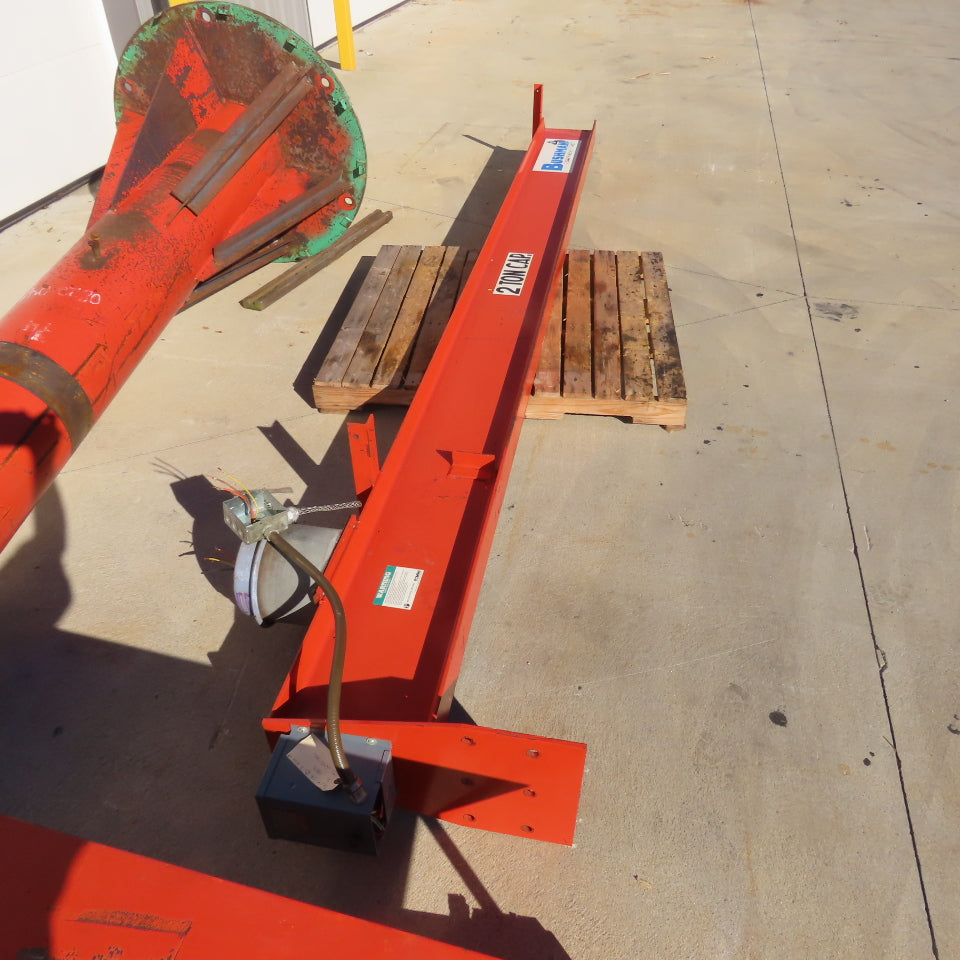 Bushman 2 Ton 4000LB Freestanding 360° Jib Crane 178" Swing 118"Under 123"Travel