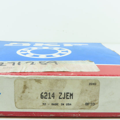 SKF 6214 ZJEM Single Shield Deep Groove Ball Bearing 70x125x24mm